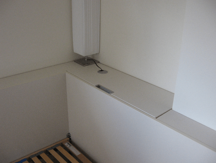 ureditev kota postelje